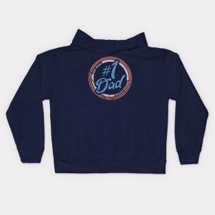 Fathers Day - Number 1 Dad Kids Hoodie